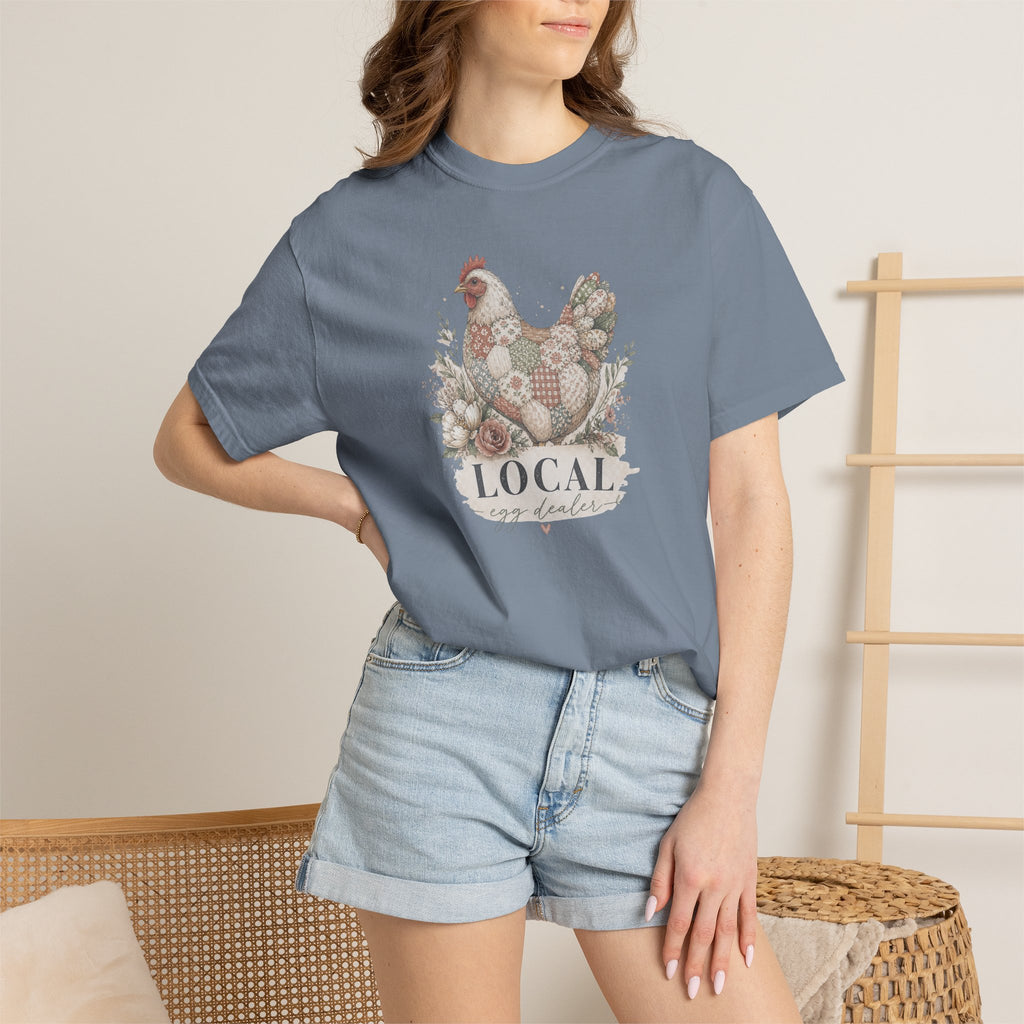 Local Egg Dealer Chicken T-Shirt — Farmhouse Hen Graphic Tee
