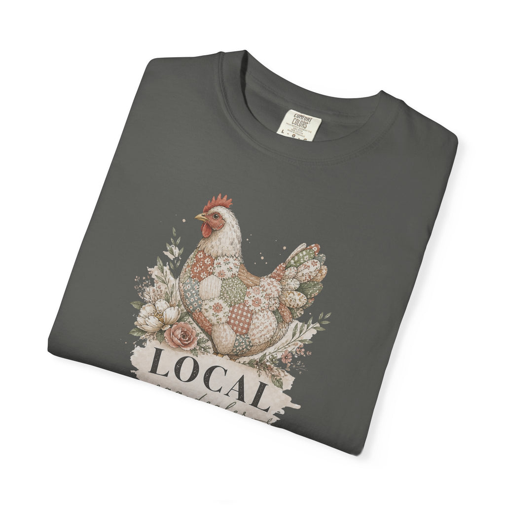 Local Egg Dealer Chicken T-Shirt — Farmhouse Hen Graphic Tee