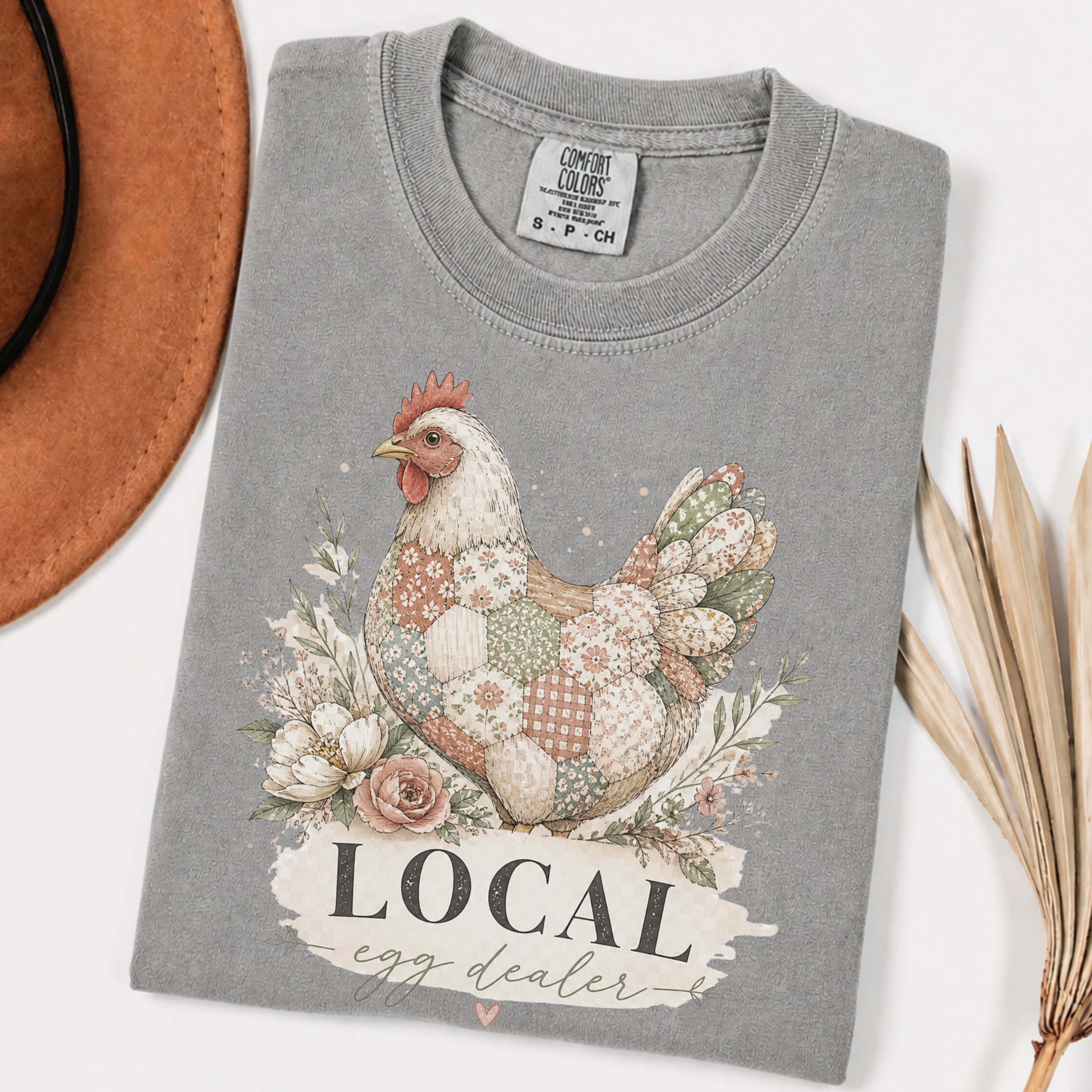 Local Egg Dealer Chicken T-Shirt — Farmhouse Hen Graphic Tee