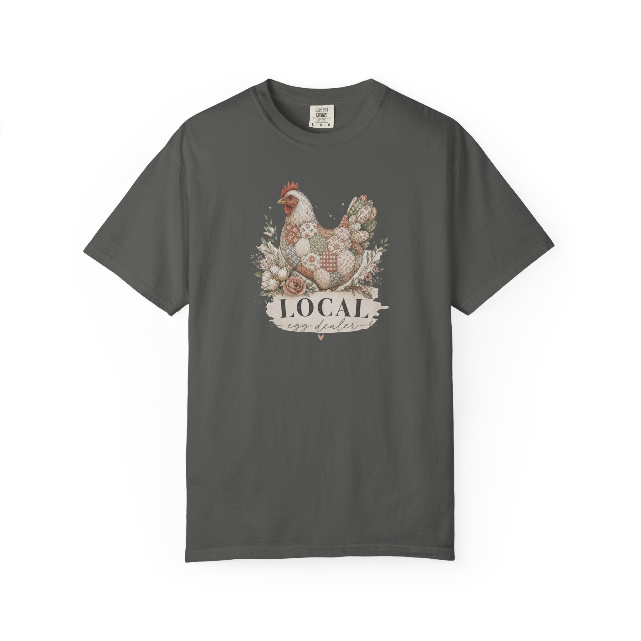 Local Egg Dealer Chicken T-Shirt — Farmhouse Hen Graphic Tee