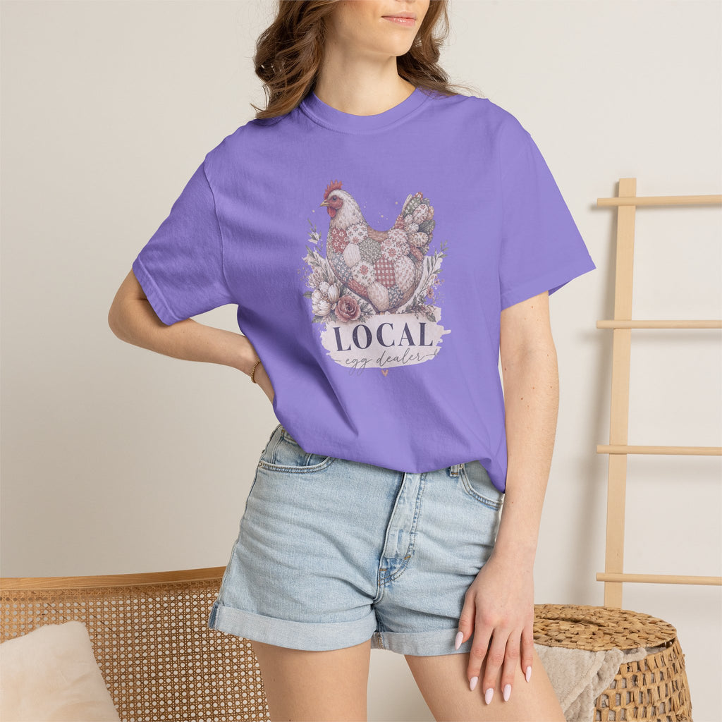 Local Egg Dealer Chicken T-Shirt — Farmhouse Hen Graphic Tee