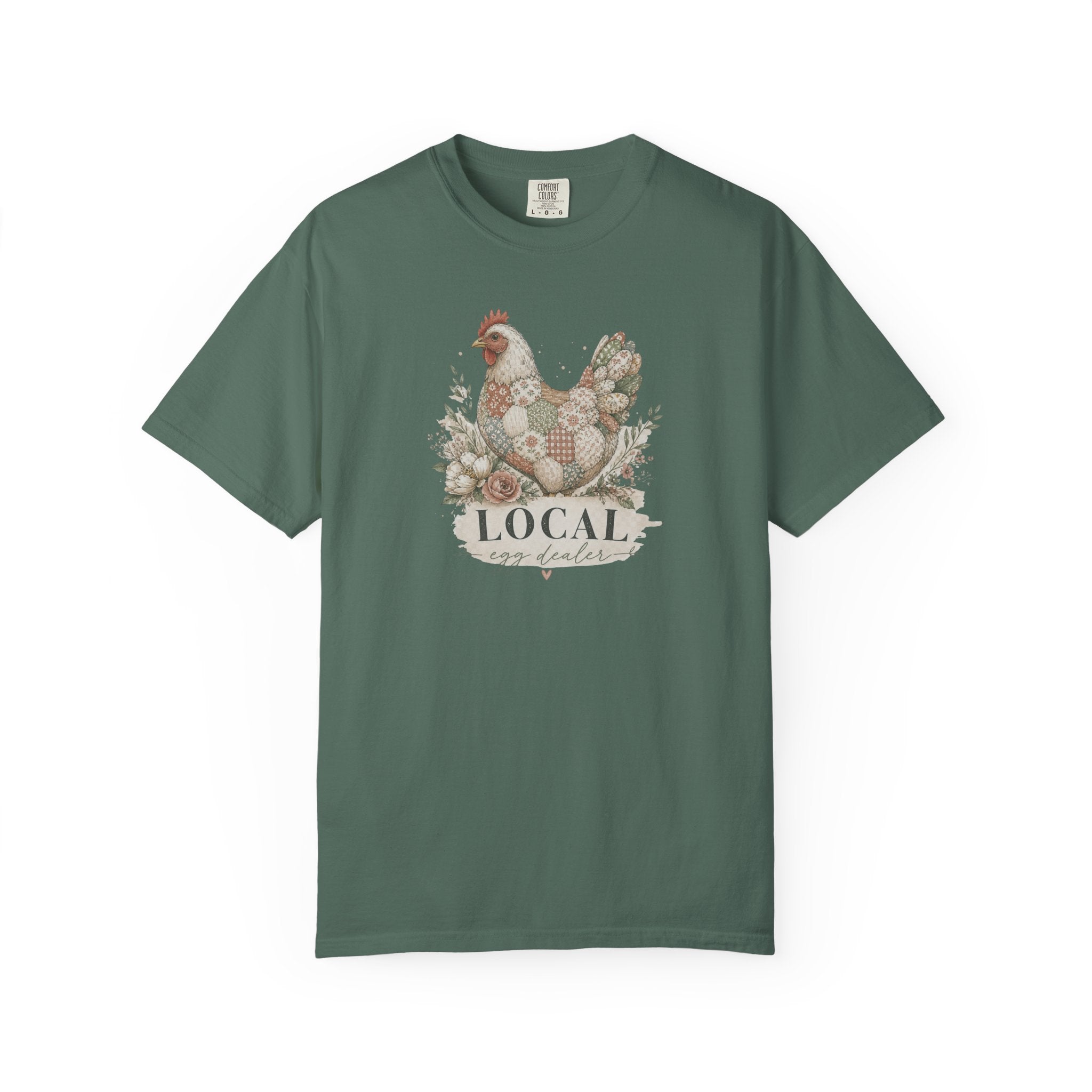 Local Egg Dealer Chicken T-Shirt — Farmhouse Hen Graphic Tee