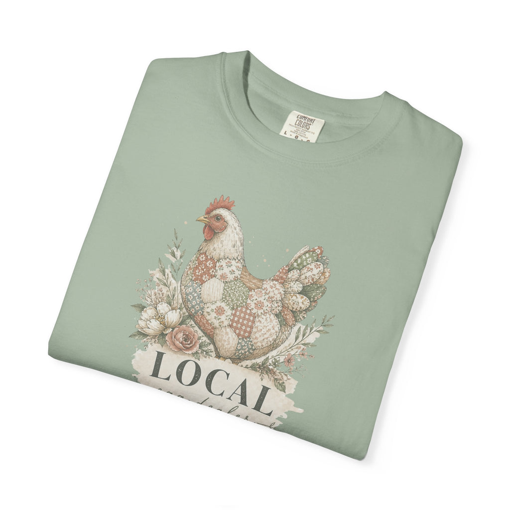 Local Egg Dealer Chicken T-Shirt — Farmhouse Hen Graphic Tee