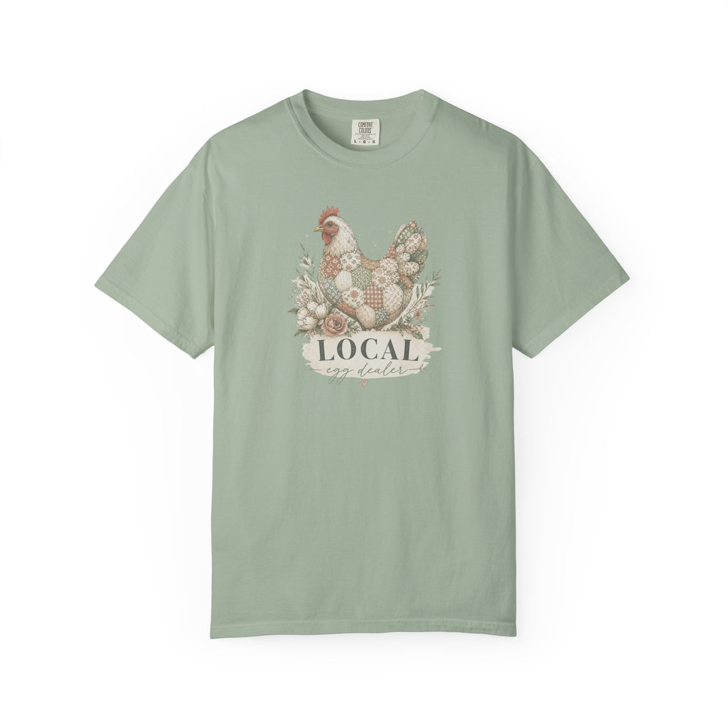 Local Egg Dealer Chicken T-Shirt — Farmhouse Hen Graphic Tee