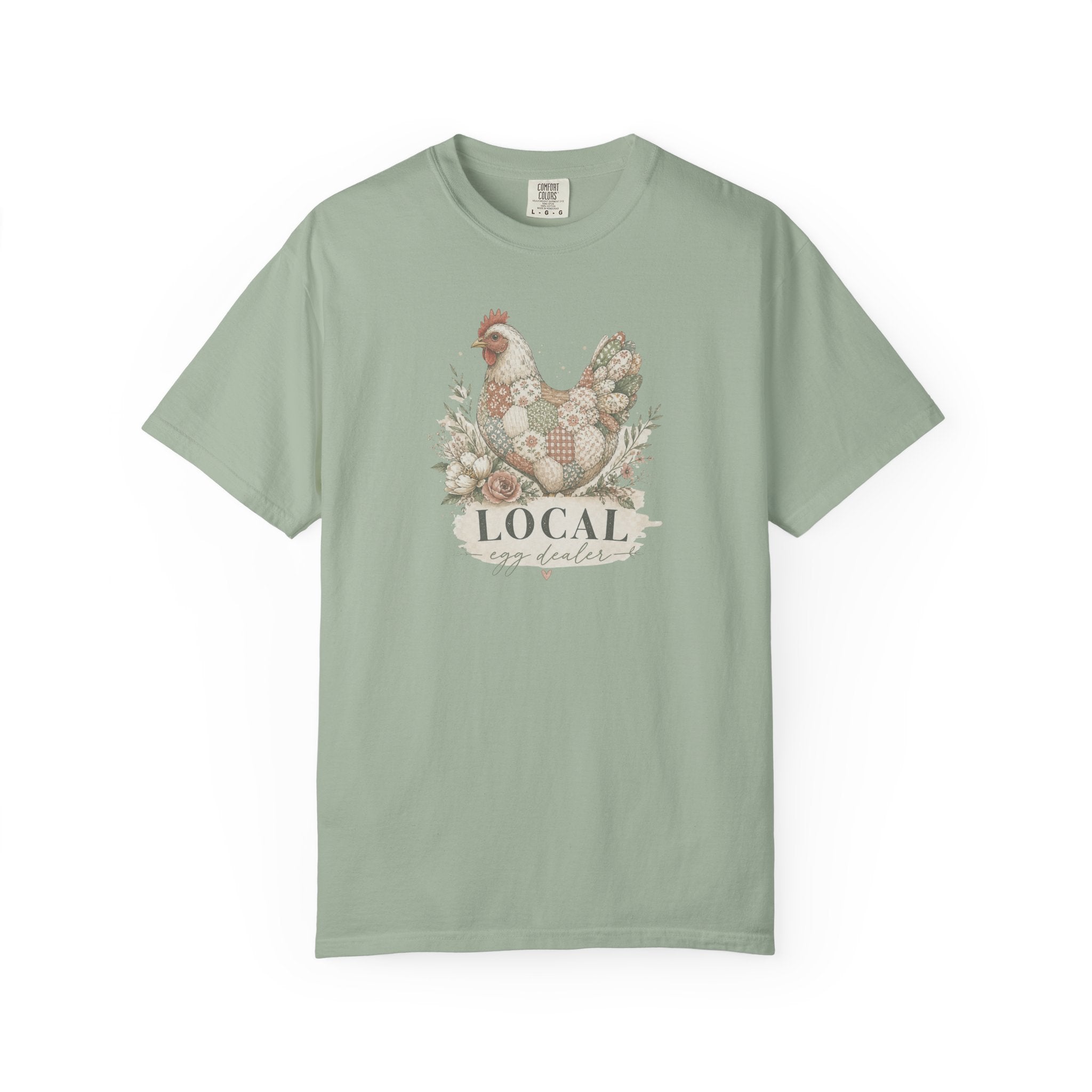 Local Egg Dealer Chicken T-Shirt — Farmhouse Hen Graphic Tee