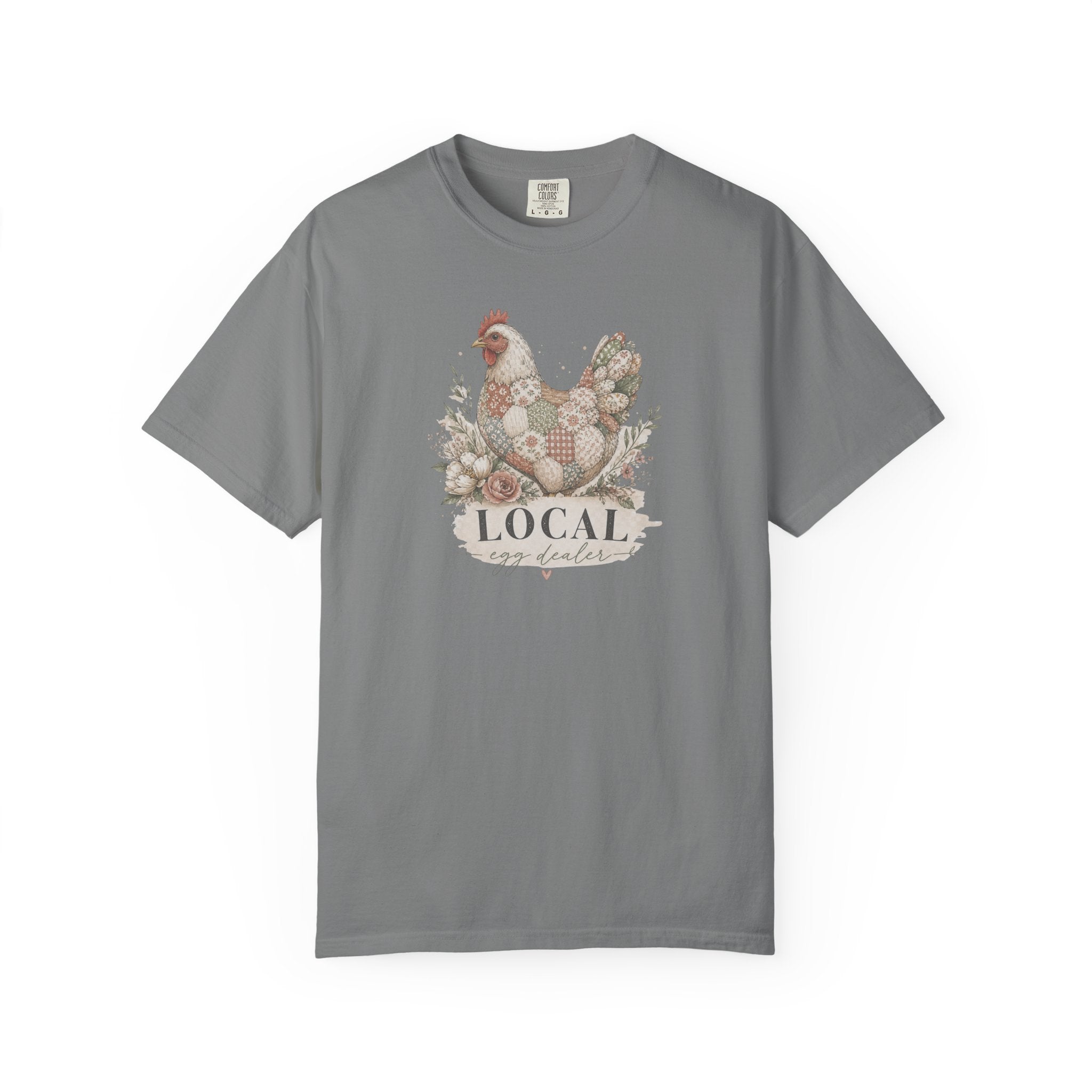 Local Egg Dealer Chicken T-Shirt — Farmhouse Hen Graphic Tee