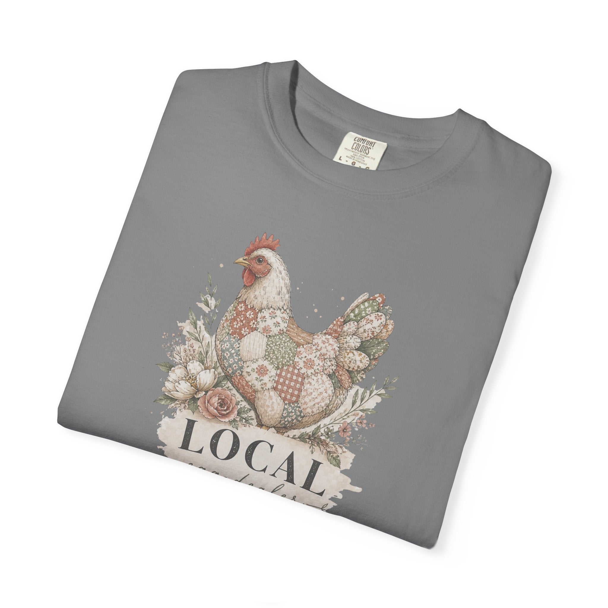 Local Egg Dealer Chicken T-Shirt — Farmhouse Hen Graphic Tee
