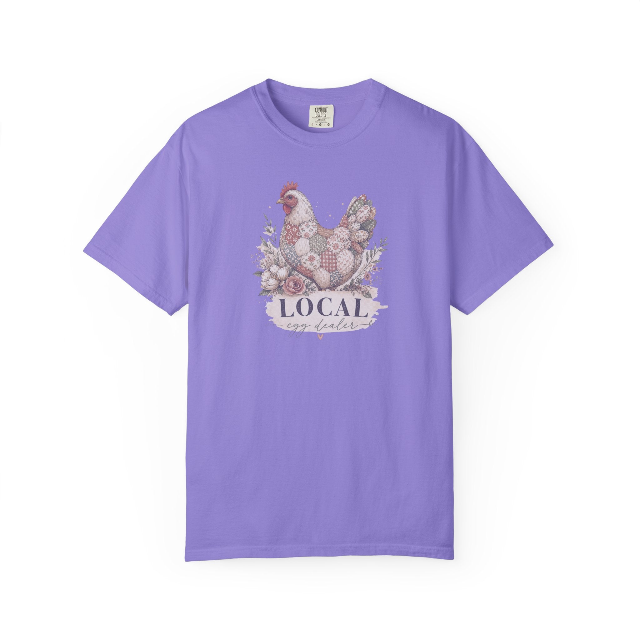 Local Egg Dealer Chicken T-Shirt — Farmhouse Hen Graphic Tee